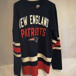 NFL Ladies New England Patriots Long Sleeve Cotton Jersey